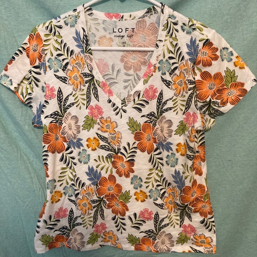 LOFT Floral Shirt